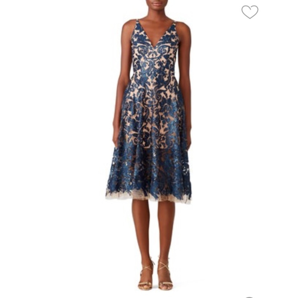 Dress The Population Blue Blair Dress